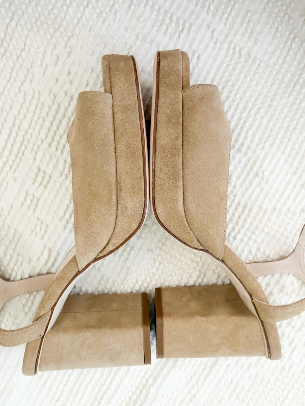 Brochu walker The Valencia Sandal Suede Block Heels in Antler - Picture 6 of 7